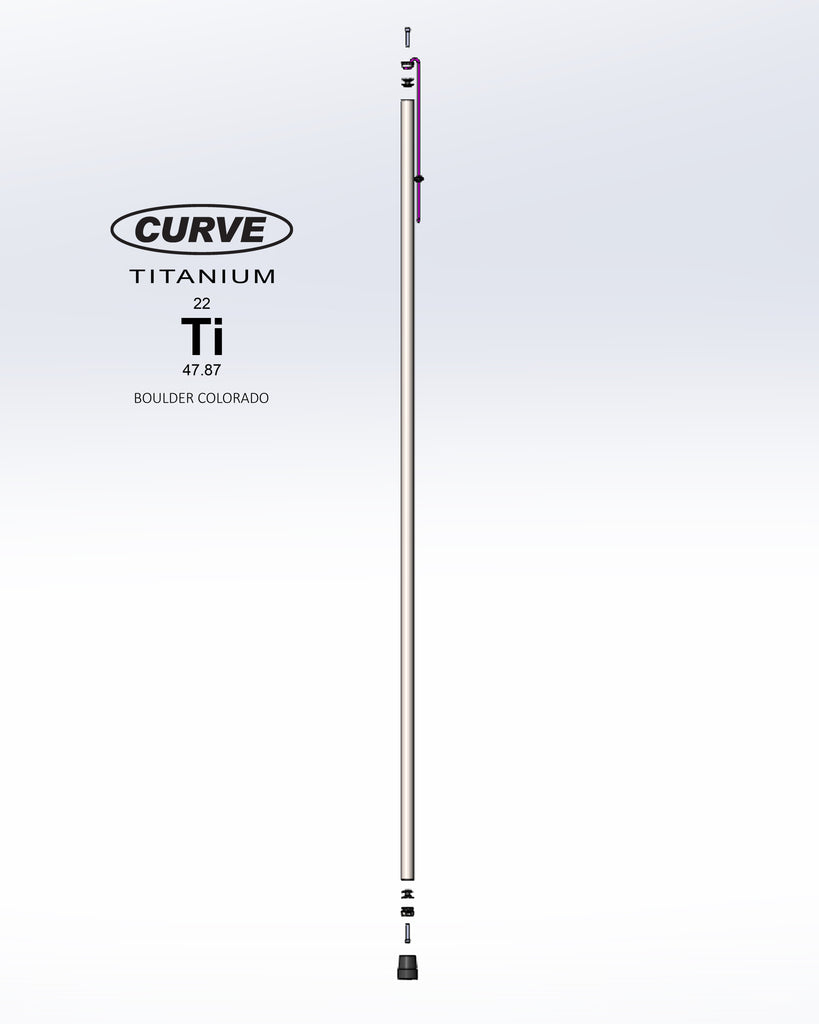 Curve Titanium All Terrain Hiking Staff Pre-Order